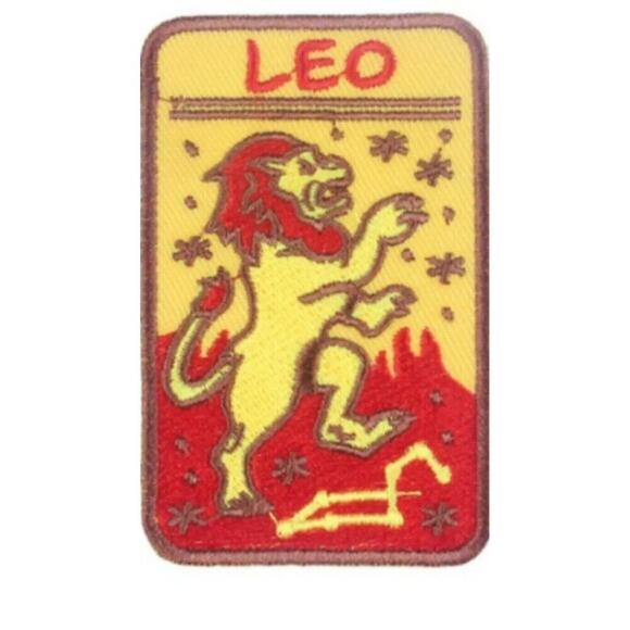 Retro Astrology Zodiac Sign Horoscope Birthday Gift  Patch Embroidered Spiritual - Picture 12 of 13